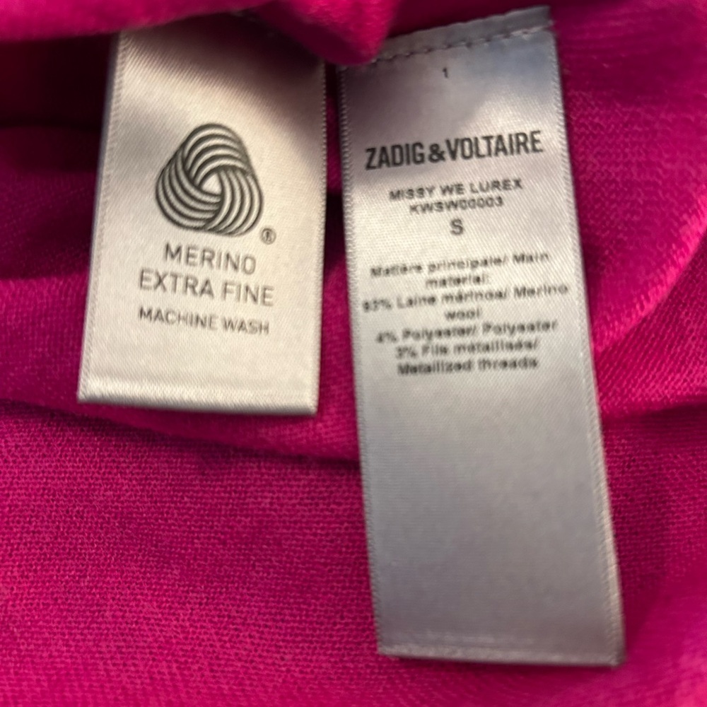 Zadig & Voltaire merino wool Pink Women's Sweater - Picture 13 of 15